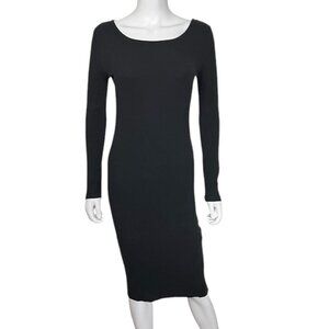 Forever 21 Scoop Neck Long Sleeve Midi Dress - sz Medium